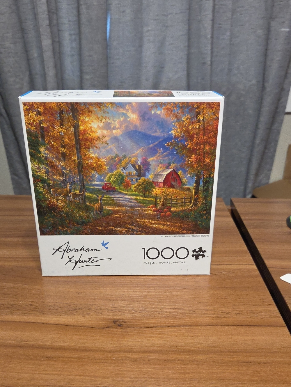 1000-Piece Autumn Landscape Jigsaw Puzzle - White Box